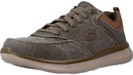 👟 skechers men's delson 2.0 charcoal shoes for men logo