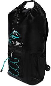 img 3 attached to 🎒 FE Active Dry Bag Waterproof Backpack - 20L Eco Friendly Hiking Backpack. Perfect for Camping Accessories & Fishing Gear. Excellent Travel Bag, Beach Bag for Kayak & Boating , Designed in California, USA.