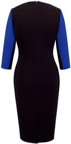 img 2 attached to 👗 HOMEYEE Women's Stretch Tunic Pencil Sheath Dress U837: Top-Notch Style and Comfort for Effortless Elegance