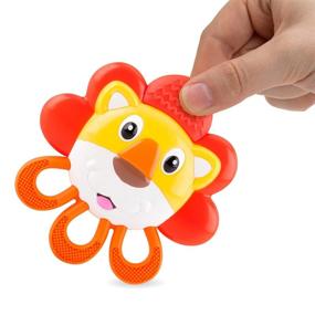 img 3 attached to Nuby 🦁 Vibe-Eez Lion Teether