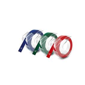 img 2 attached to DYMO 1741671 Embossing Tape Set: Red, Green, and Blue, 3/8-Inch - Vibrant Colors for Versatile Labeling