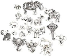 img 1 attached to JGFinds Elephant Charm Pendants Pictured