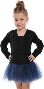 img 4 attached to 👧 Little Classic Sleeve Cardigan for Kids Girls' Clothing