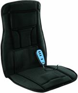 relax and unwind with body benefits by conair heated massaging seat cushion in classic black logo