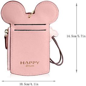 img 2 attached to 👜 Cute YIEASDA Travel Neck Pouch: Small Fashion Student ID Card Case Holder Coin Wallet Purse for Women/Girls/Children