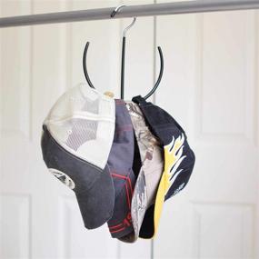 img 2 attached to 🧢 EasyView Organizer: Space-Saving Multipurpose Hanging Closet Organizer in Black – Shoe, Hat, Belt, Tie Rack, Bag for Efficient Organization