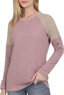 👚 royhon womens crewneck sweatshirts: stylish color block long sleeve tunic tops for casual comfort logo