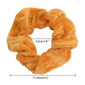 img 1 attached to 🎁 60 Pcs Premium Velvet Hair Scrunchies: Must-Have Hair Bands for Women or Girls with Gift Bag - Perfect Holiday Gift