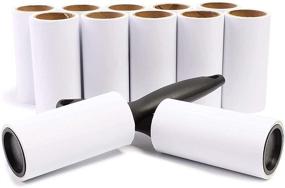 img 4 attached to 🐾 Pet Hair Lint Rollers - 12 Pack with 696 Sheets