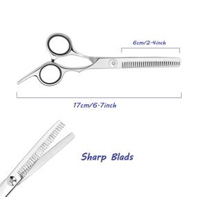 img 2 attached to 🔪 ESSOY 6.5-Inch Professional Thinning Shears Hair Cutting Scissors - Stainless Steel Haircut Scissor with Fine Adjustment Screw for Home Salon, Barber Hairdressing Scissor for Women, Men, Kids