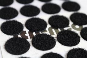 img 3 attached to 🔘 Strenco 3/4 Inch - Bulk Pack of 500 Sets - Self-Adhesive Hook and Loop Dots in Black - 1000 PCS - 20 mm Coins
