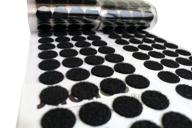 🔘 strenco 3/4 inch - bulk pack of 500 sets - self-adhesive hook and loop dots in black - 1000 pcs - 20 mm coins logo