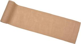 img 2 attached to 🌾 Premium JU JUCOS Burlap ROLL - No Fray Burlap Table Runner - Ideal for Runners, Placements, and Crafts - Eco-Friendly Material - 5 Inches by 10 Yards Burlap ROLL - Mess-Free Solution