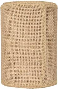 img 3 attached to 🌾 Premium JU JUCOS Burlap ROLL - No Fray Burlap Table Runner - Ideal for Runners, Placements, and Crafts - Eco-Friendly Material - 5 Inches by 10 Yards Burlap ROLL - Mess-Free Solution