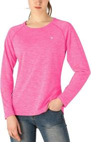 img 4 attached to TBMPOY Women's UPF 50+ Sun Protection Long Sleeve Shirts SPF Lightweight for Hiking, Running, Fishing & Outdoor Activities