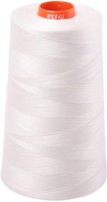 img 1 attached to 🧵 Aurifil 2026 - Chalk - Mako 50 Wt 100% Cotton Thread: Durable, High-Quality Sewing Thread for Versatile Projects