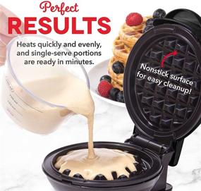 img 2 attached to 🧇 Dash Mini Maker Waffle & Griddle Combo - Black, Pack of 2