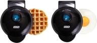 🧇 dash mini maker waffle & griddle combo - black, pack of 2 логотип