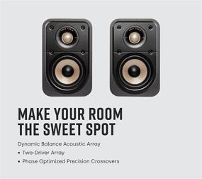 img 3 attached to 🔊 Polk Signature Elite ES20 Bookshelf Speaker - Hi-Res Audio, Dolby Atmos &amp; DTS:X Compatible, 1&#34; Tweeter &amp; 6.5&#34; Woofer, Power Port Technology for Effortless Bass (Pair, Contemporary Walnut)