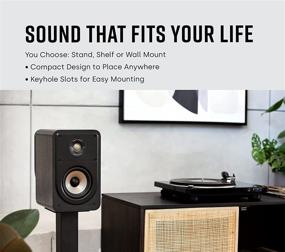 img 2 attached to 🔊 Активная колонка Polk Signature Elite ES20 настольная - звук высокого разрешения, совместима с Dolby Atmos и DTS:X, 1-дюймовый твитер и 6,5-дюймовый Вуфер, технология Power Port для безусильного баса (пара, современный орех).