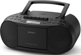 img 2 attached to 🎵 Sony Portable Full Range Stereo Boombox Sound System with MP3 CD Player, AM/FM Radio, 30 Presets, Headphone and AUX Jack - Including DB Sonic CD Head Cleaner for Superior Cleaning Results
