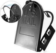 📫 ylovan mailbox door replacement: 8x10 cast aluminum frame w/ magnet, 2 pcs numbers - black logo