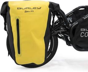 img 3 attached to 🌦️ Burley Design Yellow Roll-Top Waterproof Pannier Set, 22L Capacity, 10mm Rack Bar Compatible