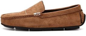 img 3 attached to DCZTELG Loafers Moccasin Driving Lightweight Men's Shoes