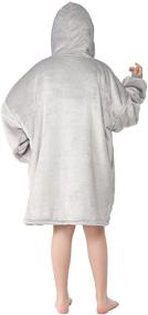 img 1 attached to KANCOOL Blanket Wearable Sweatshirt Oversized