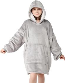 img 2 attached to KANCOOL Blanket Wearable Sweatshirt Oversized