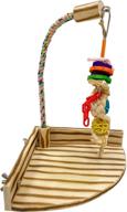 🦜 bird's favorite: tigertail play gym tabletop with cup, toy hanger and complimentary parrot toy – select style and size for optimal experience! logo