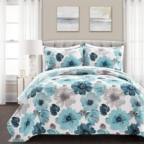 img 4 attached to Lush Decor Floral Reversible Bedding
