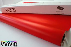 img 2 attached to VViViD Matte Blood Red Vinyl Wrap Roll - XPO Air Release Technology (1ft x 5ft): Long-lasting, Easy Application, Vibrant Finish