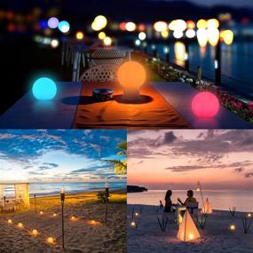 img 3 attached to 🌈 Homely Floating Pool Lights with RF Remote - 3-in-1 LED Glow Pool Light in 16 Colors | Waterproof Hot Tub Lights | Swimming Pool Bathtub Light-Up Toy for Kids & Pets | Ideal for Children's Night Light and Gift