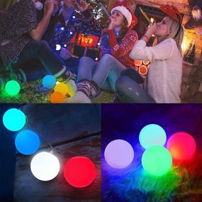 img 2 attached to 🌈 Homely Floating Pool Lights with RF Remote - 3-in-1 LED Glow Pool Light in 16 Colors | Waterproof Hot Tub Lights | Swimming Pool Bathtub Light-Up Toy for Kids & Pets | Ideal for Children's Night Light and Gift