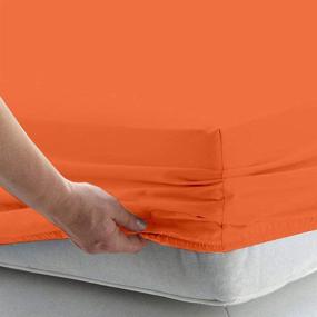img 1 attached to 🛏️ Coral Queen Size Cotton Bed Sheets Set – Soft & Silky Sateen Weave, Long-Staple Cotton, 15-Inch Deep Pocket