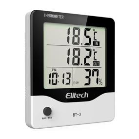 img 4 attached to Elitech BT-3 Digital Hygrometer Thermometer: Accurate Temperature and Humidity Monitor for Indoor/Outdoor Use