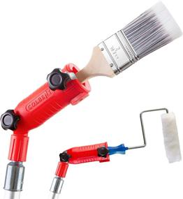 img 4 attached to 🖌️ COLBENT Multi-Angle Paint Brush Extender: High Ceiling Paint Edger & Extension Handle for Effortless Corner Painting with Long Painting Pole Attachments