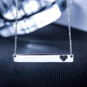 img 2 attached to 💕 CHICLOVE Mother Daughter Jewelry Sets: Cutout Heart Necklaces - 2 Sterling Silver Necklaces