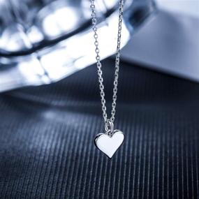 img 1 attached to 💕 CHICLOVE Mother Daughter Jewelry Sets: Cutout Heart Necklaces - 2 Sterling Silver Necklaces