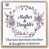 💕 набор украшений chiclove для матери и дочери: кулон в виде вырезанного сердца - 2 серебряных колье логотип