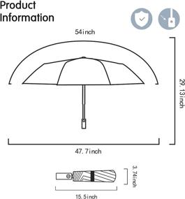 img 1 attached to Ezrealhoon Ветрозащитный Зонт Автоматический Устойчивый