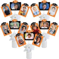 🎉 graduation party photo table toppers - orange grad 'best is yet to come' - centerpiece sticks - 15 pieces logo