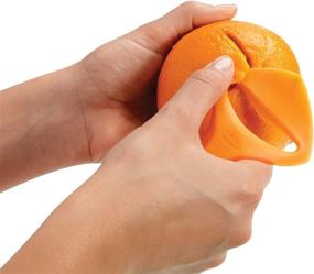 img 1 attached to 🍊 Efficient Orange Peeler: Easily Removes Skin from Various Fruit, including Oranges, Mangos, and Papaya - BPA Free, User-Friendly Design, Perfect Kitchen Accessory