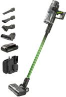 🌿 greenworks 24v brushless cordless stick vacuum - lightweight and efficient with led lights and usb-c battery (green) logo