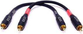 img 3 attached to 💧 Waterproof RCA Cable, Phono Male to Male (6 inches) - CESS-075-6i Heavy Duty