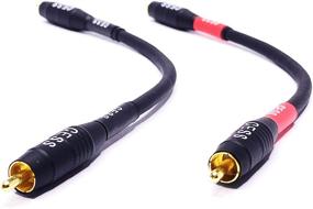 img 4 attached to 💧 Waterproof RCA Cable, Phono Male to Male (6 inches) - CESS-075-6i Heavy Duty