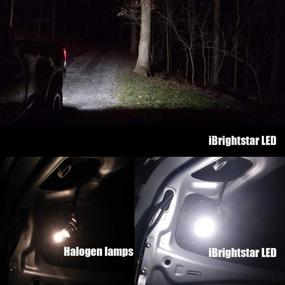 img 1 attached to 🔆 Enhanced iBrightstar 912 921 W16W T15 906 LED Bulbs with Projector - High Visibility Strobe Blinking LED Reverse Lights for Back Up Applications, Xenon White - 9-30V Compatible