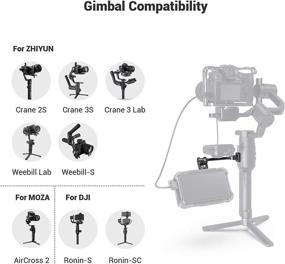 img 1 attached to 📷 SMALLRIG Camera Monitor Mount for DJI Ronin-S/Ronin-SC, ZHIYUN Crane 2S/Crane 3/3S/WEEBILL-S, and MOZA AirCross 2 Gimbals - Adjustable 2889