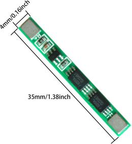 img 3 attached to 🔋 LGDehome 10PCS 1S 3.7V 4A 18650 Charger PCB BMS Protection Board for Li-ion Lithium Battery Cell: Reliable Battery Safety and Charging Solution